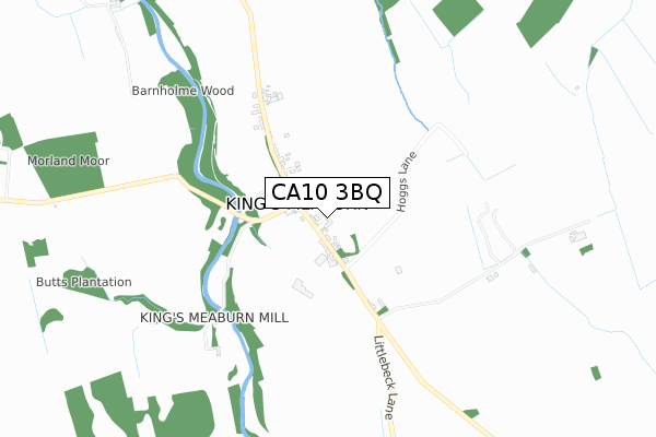 CA10 3BQ map - small scale - OS Open Zoomstack (Ordnance Survey)