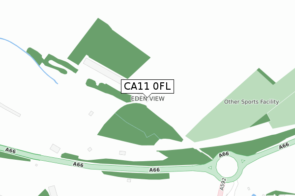 CA11 0FL map - large scale - OS Open Zoomstack (Ordnance Survey)