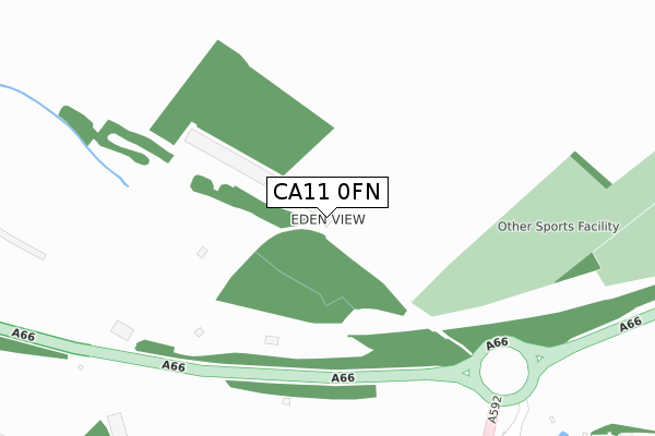 CA11 0FN map - large scale - OS Open Zoomstack (Ordnance Survey)