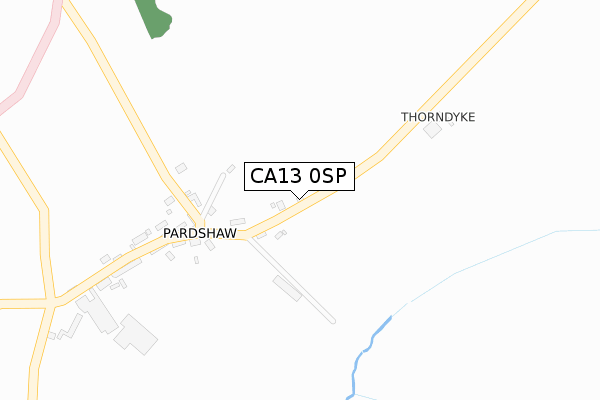 CA13 0SP map - large scale - OS Open Zoomstack (Ordnance Survey)