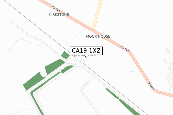 CA19 1XZ map - large scale - OS Open Zoomstack (Ordnance Survey)