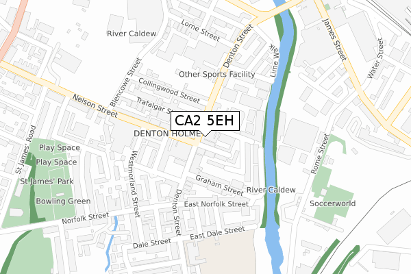 CA2 5EH map - large scale - OS Open Zoomstack (Ordnance Survey)