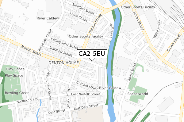 CA2 5EU map - large scale - OS Open Zoomstack (Ordnance Survey)