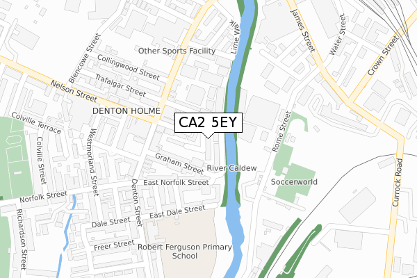 CA2 5EY map - large scale - OS Open Zoomstack (Ordnance Survey)