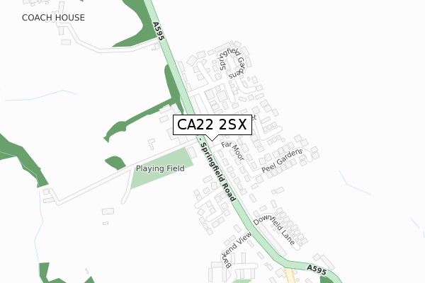 CA22 2SX map - large scale - OS Open Zoomstack (Ordnance Survey)