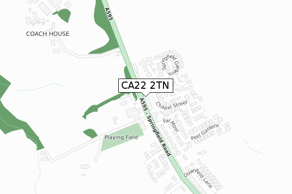 CA22 2TN map - large scale - OS Open Zoomstack (Ordnance Survey)