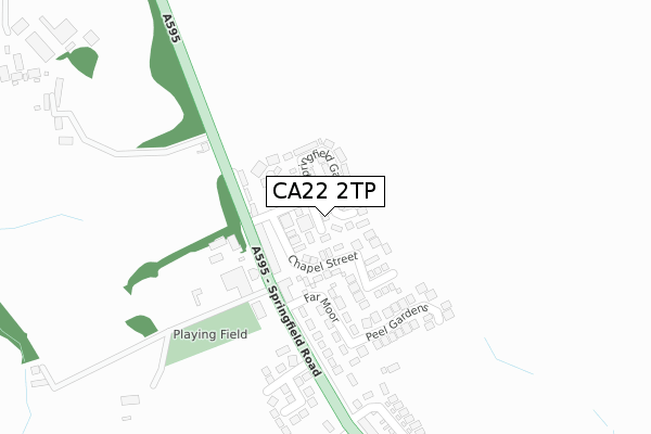 CA22 2TP map - large scale - OS Open Zoomstack (Ordnance Survey)