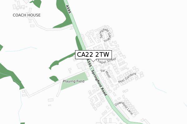 CA22 2TW map - large scale - OS Open Zoomstack (Ordnance Survey)