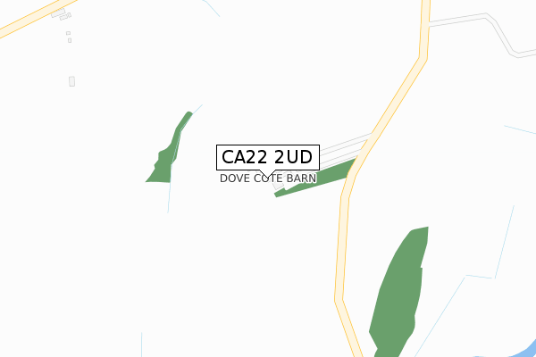 CA22 2UD map - large scale - OS Open Zoomstack (Ordnance Survey)