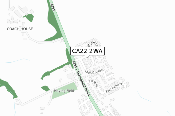 CA22 2WA map - large scale - OS Open Zoomstack (Ordnance Survey)