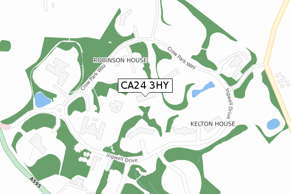 CA24 3HY map - large scale - OS Open Zoomstack (Ordnance Survey)