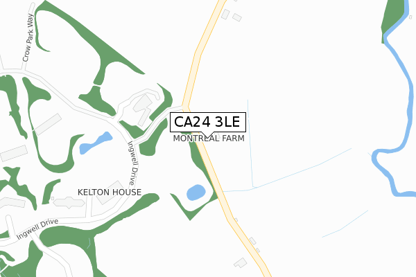 CA24 3LE map - large scale - OS Open Zoomstack (Ordnance Survey)