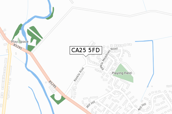 CA25 5FD map - large scale - OS Open Zoomstack (Ordnance Survey)