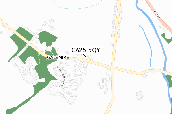 CA25 5QY map - large scale - OS Open Zoomstack (Ordnance Survey)