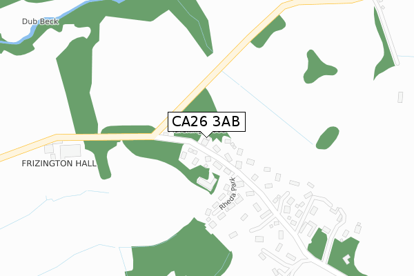 CA26 3AB map - large scale - OS Open Zoomstack (Ordnance Survey)