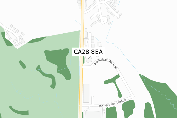 CA28 8EA map - large scale - OS Open Zoomstack (Ordnance Survey)