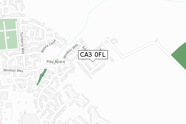 CA3 0FL map - large scale - OS Open Zoomstack (Ordnance Survey)