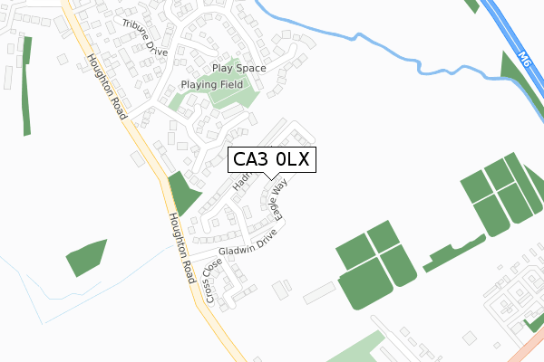 CA3 0LX map - large scale - OS Open Zoomstack (Ordnance Survey)