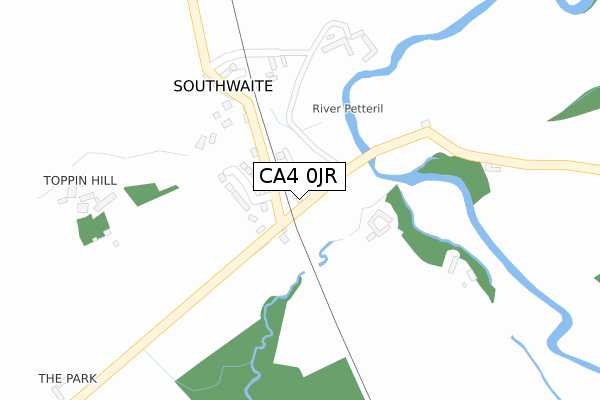 CA4 0JR map - large scale - OS Open Zoomstack (Ordnance Survey)