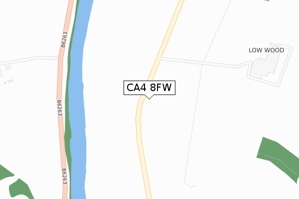 CA4 8FW map - large scale - OS Open Zoomstack (Ordnance Survey)