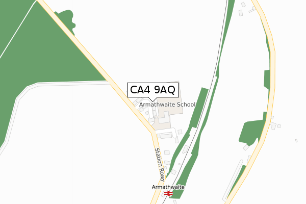 CA4 9AQ map - large scale - OS Open Zoomstack (Ordnance Survey)