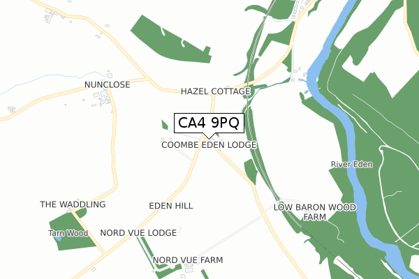 CA4 9PQ map - small scale - OS Open Zoomstack (Ordnance Survey)