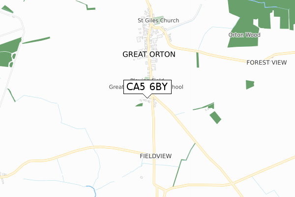 CA5 6BY map - small scale - OS Open Zoomstack (Ordnance Survey)