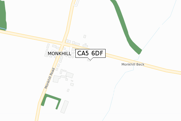 CA5 6DF map - large scale - OS Open Zoomstack (Ordnance Survey)