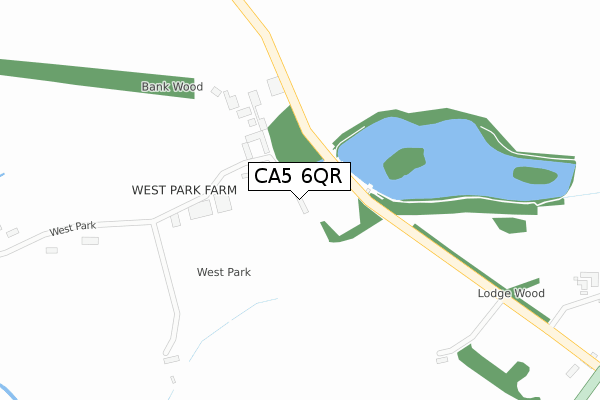 CA5 6QR map - large scale - OS Open Zoomstack (Ordnance Survey)