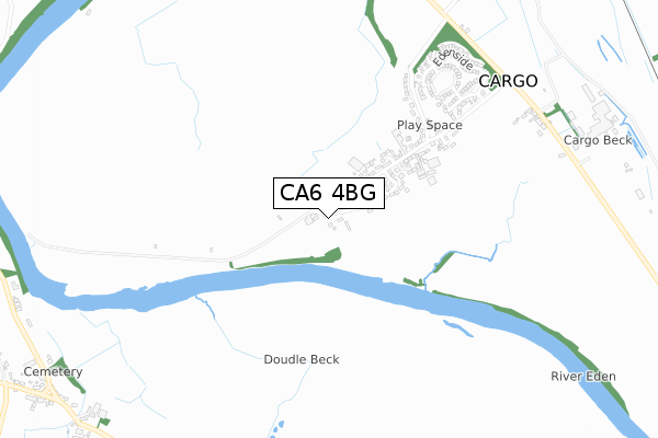 CA6 4BG map - small scale - OS Open Zoomstack (Ordnance Survey)