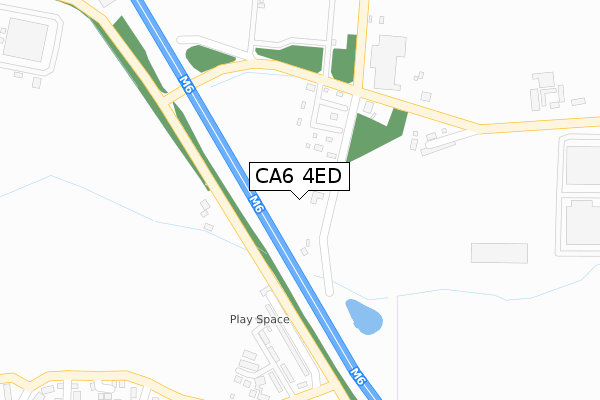 CA6 4ED map - large scale - OS Open Zoomstack (Ordnance Survey)