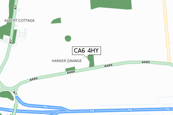 CA6 4HY map - large scale - OS Open Zoomstack (Ordnance Survey)