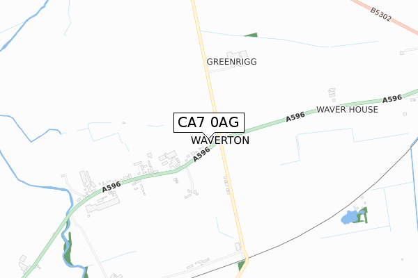 CA7 0AG map - small scale - OS Open Zoomstack (Ordnance Survey)