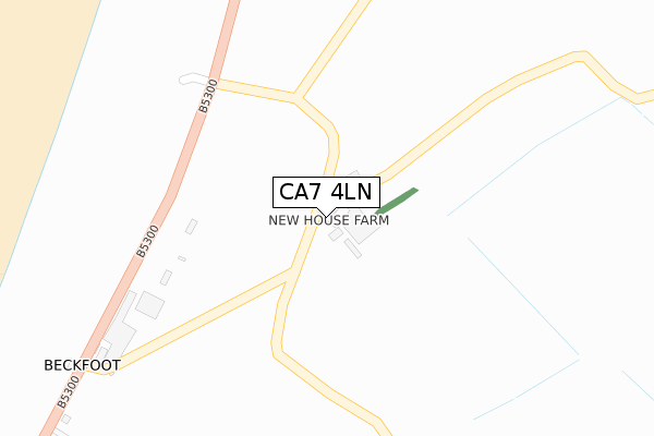 CA7 4LN map - large scale - OS Open Zoomstack (Ordnance Survey)