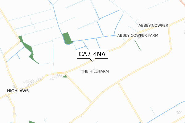 CA7 4NA map - small scale - OS Open Zoomstack (Ordnance Survey)