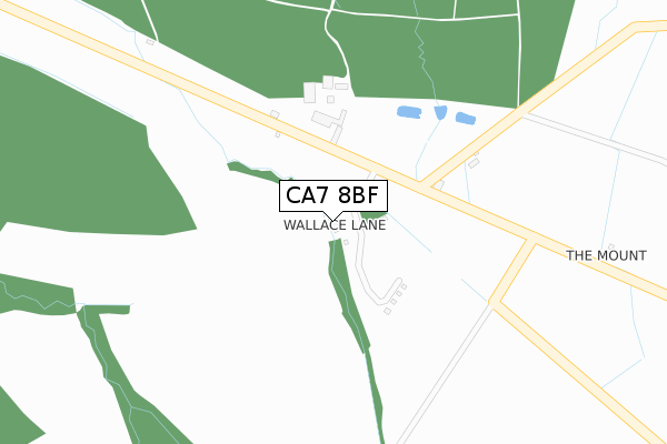 CA7 8BF map - large scale - OS Open Zoomstack (Ordnance Survey)