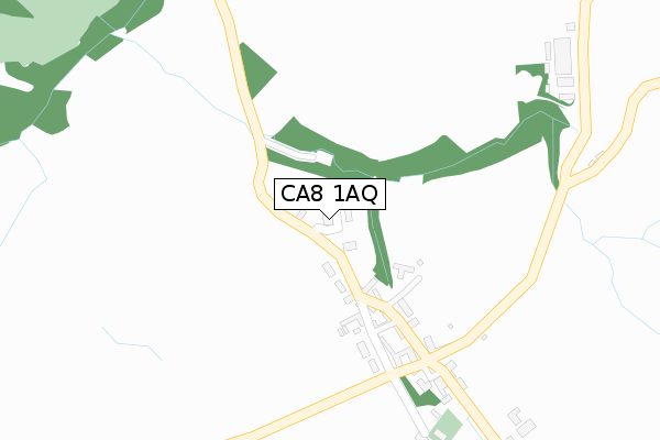 CA8 1AQ map - large scale - OS Open Zoomstack (Ordnance Survey)