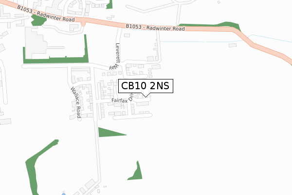 CB10 2NS map - large scale - OS Open Zoomstack (Ordnance Survey)