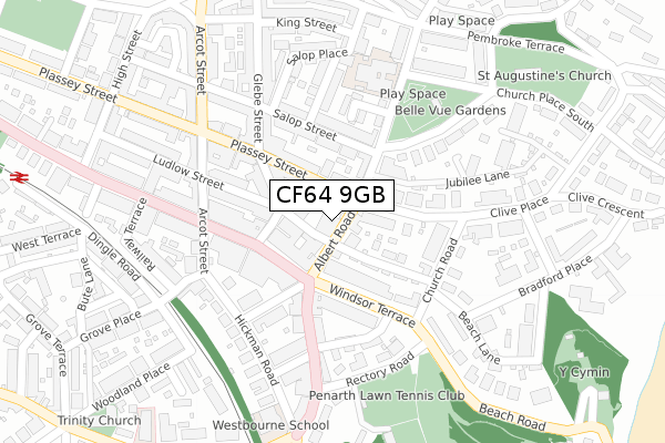 CF64 9GB map - large scale - OS Open Zoomstack (Ordnance Survey)