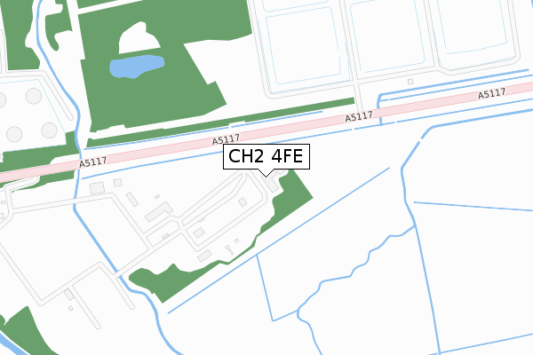 CH2 4FE map - large scale - OS Open Zoomstack (Ordnance Survey)