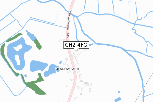 CH2 4FG map - large scale - OS Open Zoomstack (Ordnance Survey)