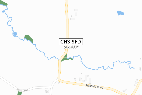 CH3 9FD map - large scale - OS Open Zoomstack (Ordnance Survey)