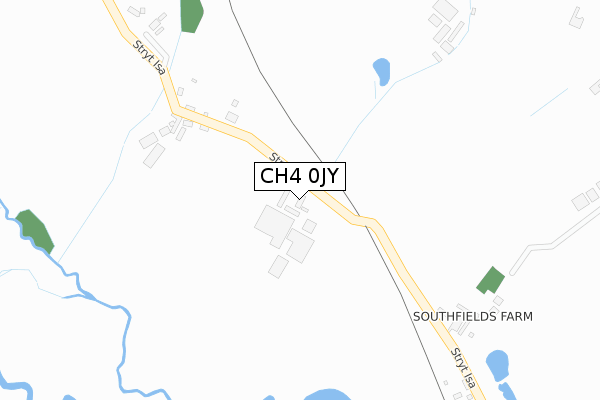 CH4 0JY map - large scale - OS Open Zoomstack (Ordnance Survey)