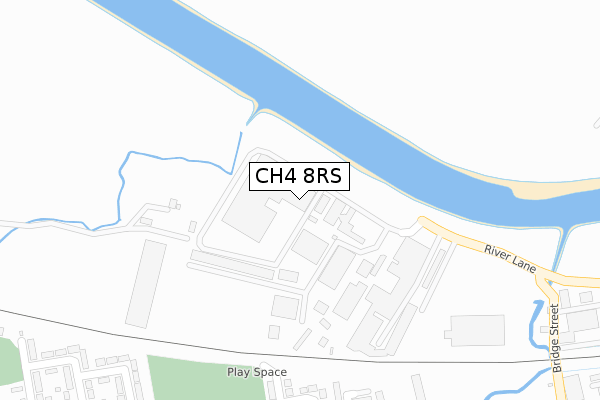 CH4 8RS map - large scale - OS Open Zoomstack (Ordnance Survey)