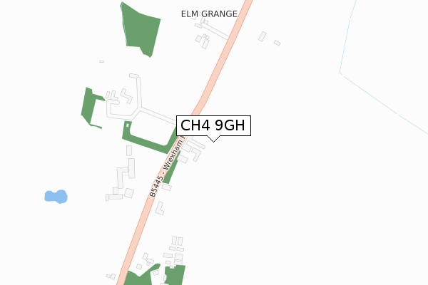 CH4 9GH map - large scale - OS Open Zoomstack (Ordnance Survey)