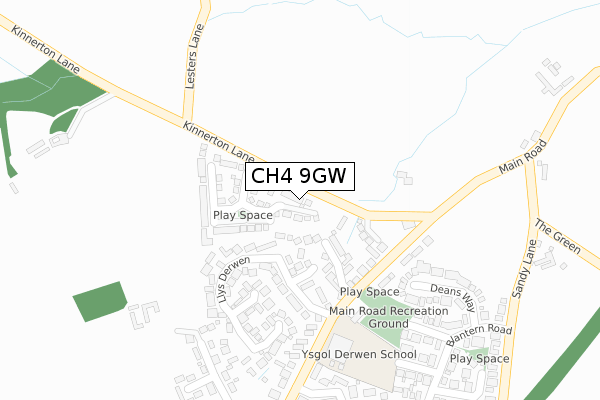 CH4 9GW map - large scale - OS Open Zoomstack (Ordnance Survey)