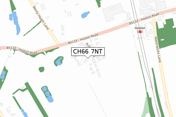 CH66 7NT map - large scale - OS Open Zoomstack (Ordnance Survey)