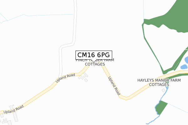 CM16 6PG map - large scale - OS Open Zoomstack (Ordnance Survey)