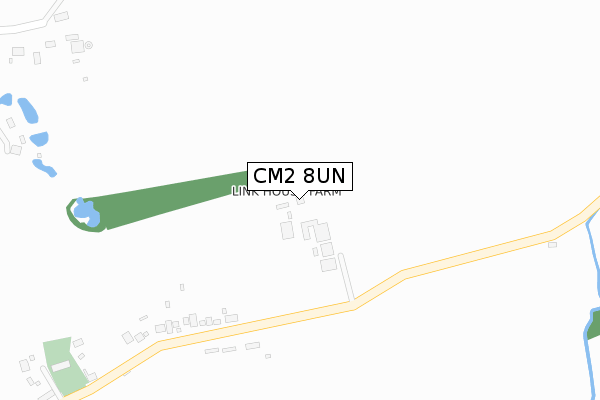 CM2 8UN map - large scale - OS Open Zoomstack (Ordnance Survey)