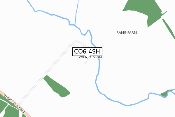 CO6 4SH map - large scale - OS Open Zoomstack (Ordnance Survey)